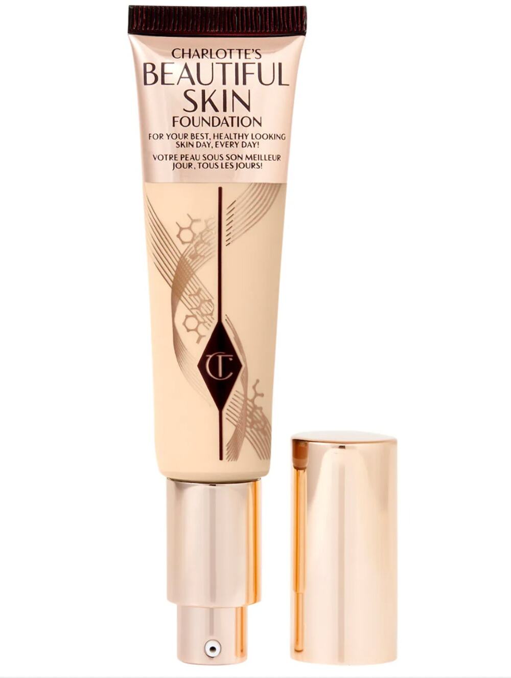 Charlotte Tilbury Beautiful Skin Medium Coverage Liquid Foundation #2 Warm NEW